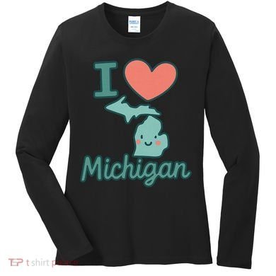 I Heart Michigan Women's Long Sleeve Shirt