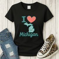 I Heart Michigan Women's T-Shirt thumb 3