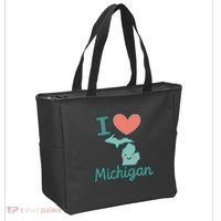 I Heart Michigan Tote Bag thumb 2
