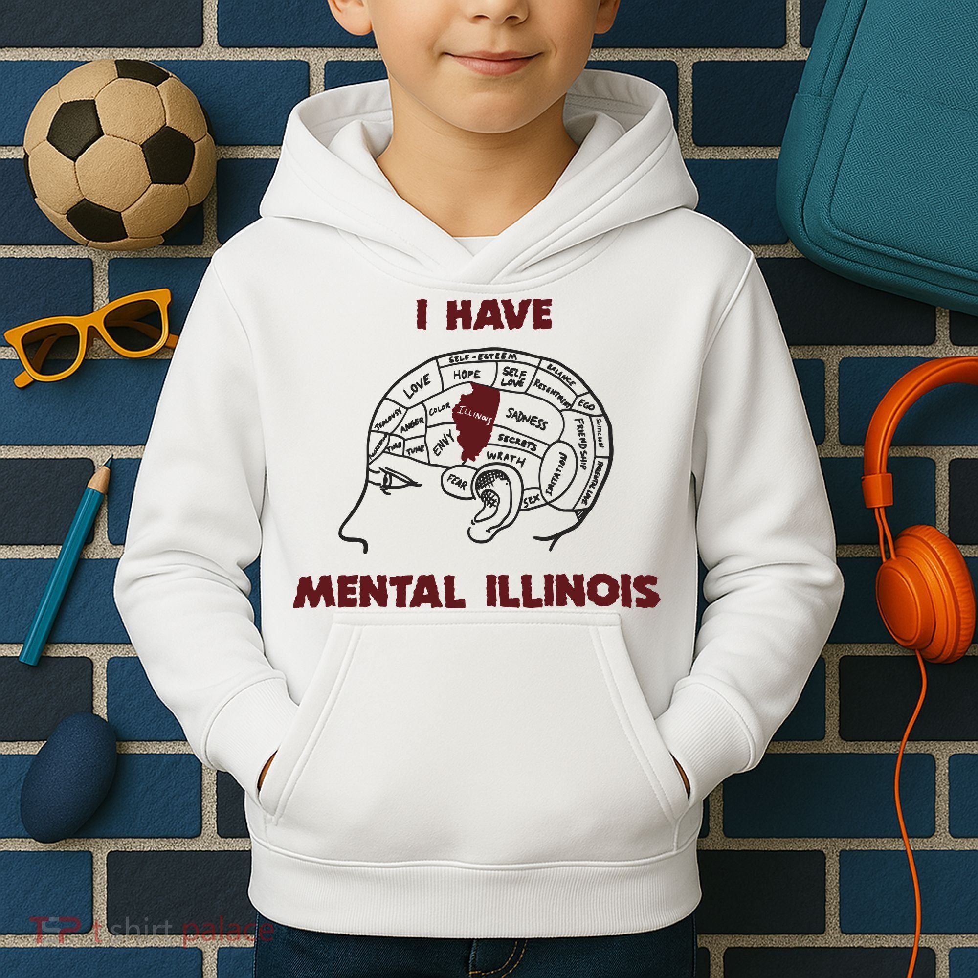 I Have Mental Illinois Mental Illness Mental Health Kids Hoodie