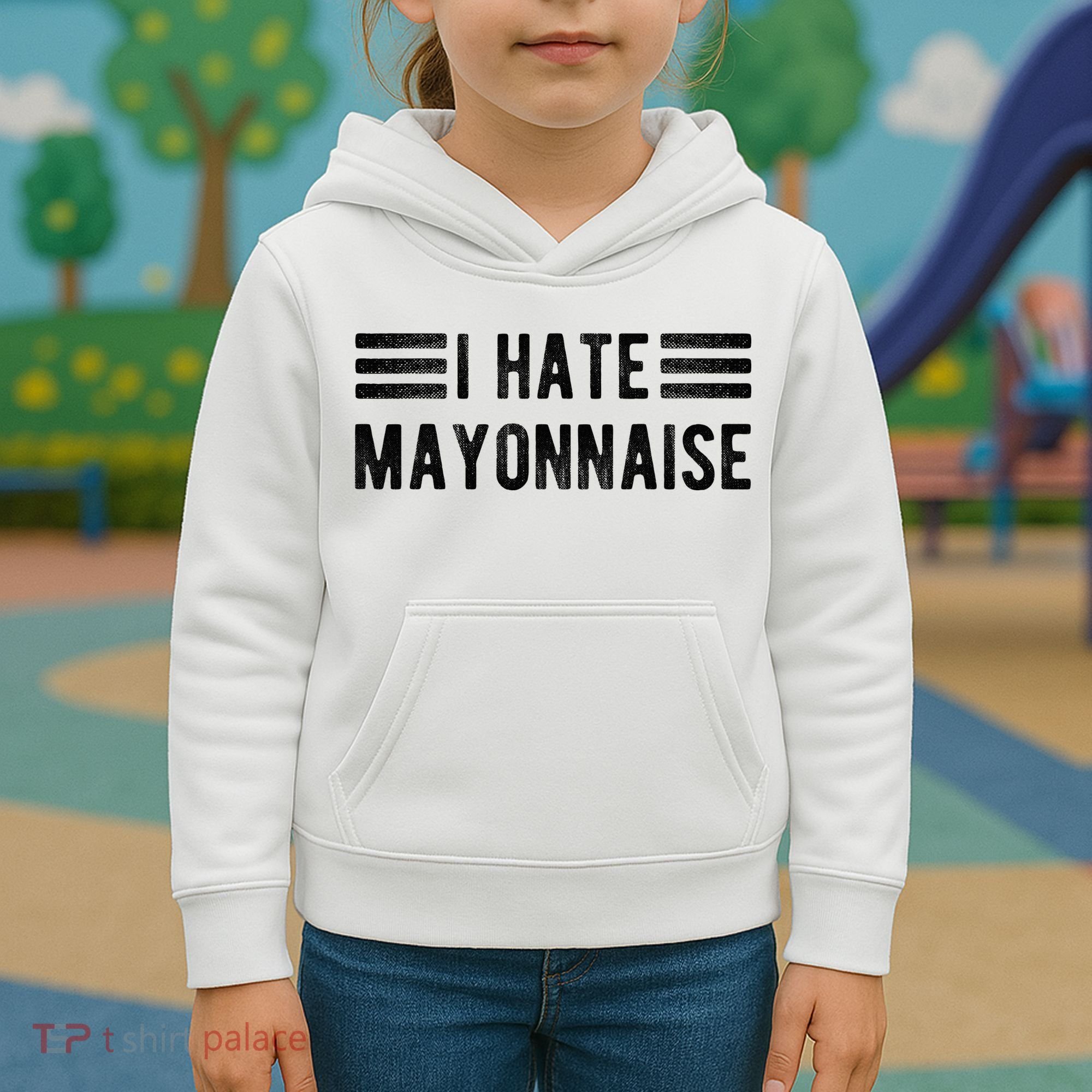 I Hate Mayonnaise Funny Mayonnaise Haters Kids Hoodie