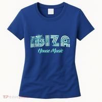 Ibiza House Music Teal Ibiza Spain Music Gift Women's T-Shirt thumb 0