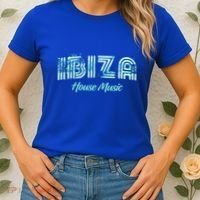 Ibiza House Music Teal Ibiza Spain Music Gift Women's T-Shirt thumb 2