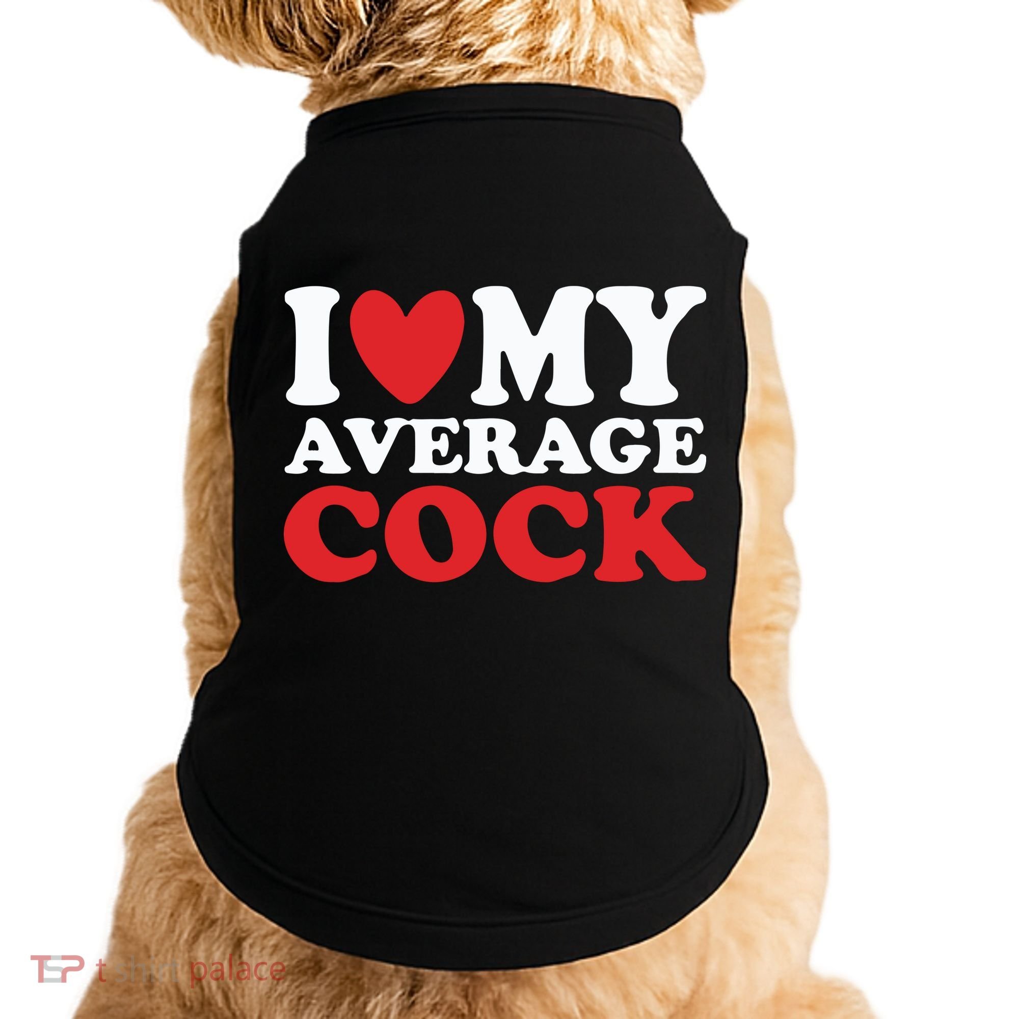 I Heart My Average Cock Doggie Tank