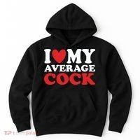 I Heart My Average Cock Hoodie thumb 0