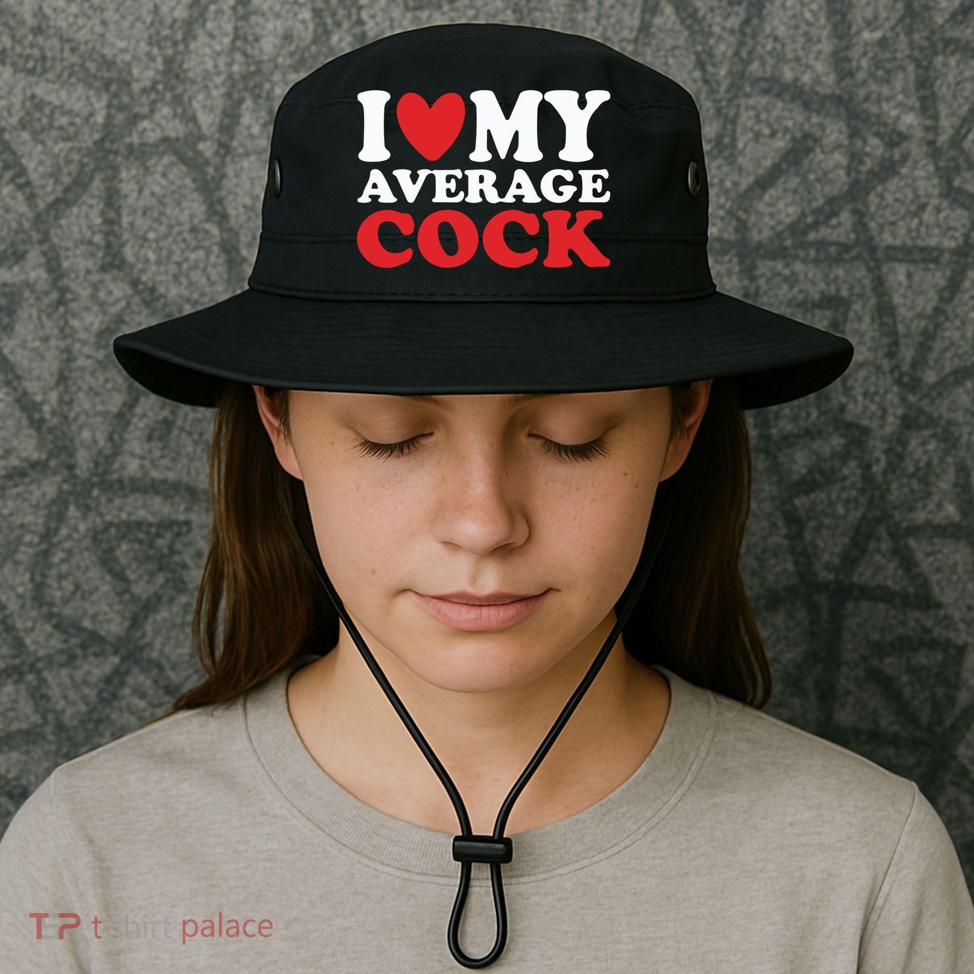I Heart My Average Cock Bucket Hat