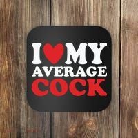 I Heart My Average Cock Coaster thumb 0