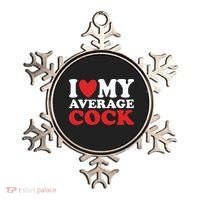 I Heart My Average Cock Ornament thumb 0