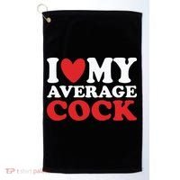 I Heart My Average Cock Golf Towel thumb 0