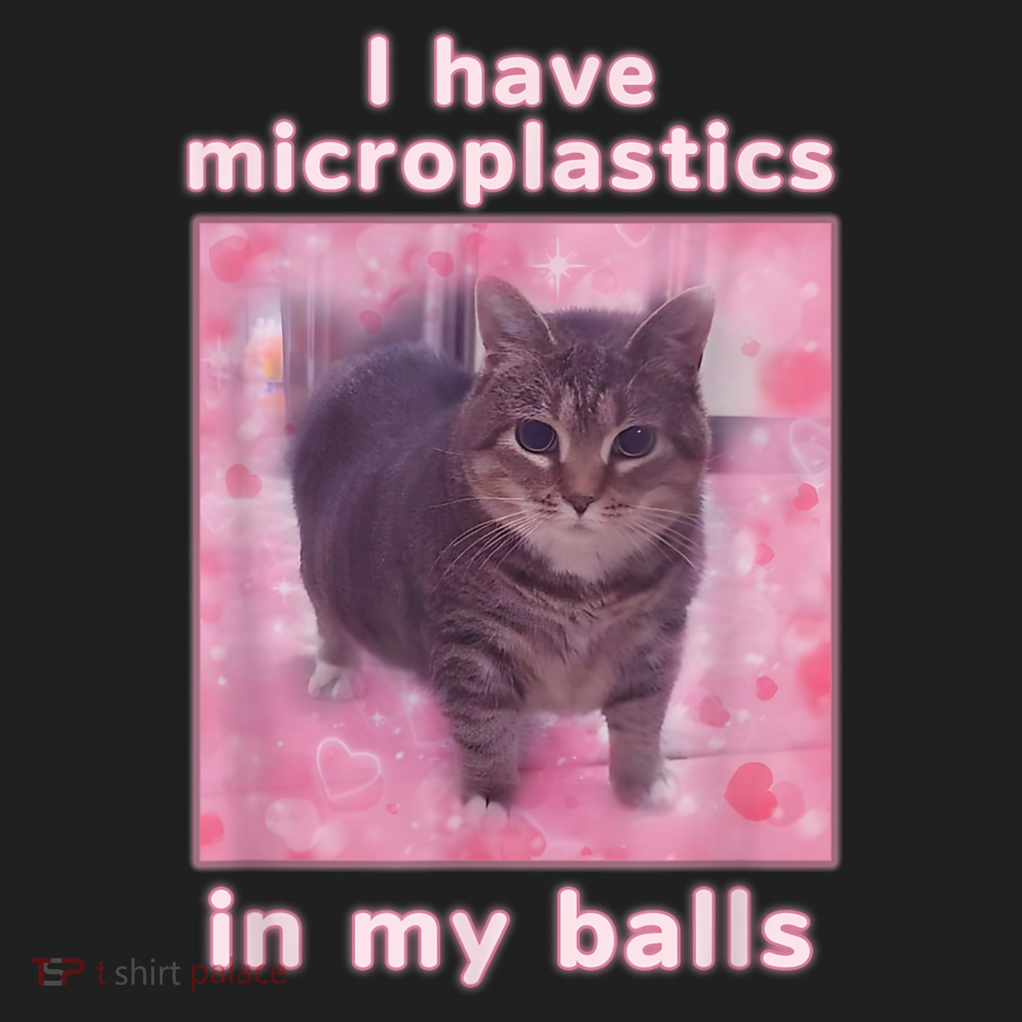 I Have Microplastics In My Balls Funny Cat Meme Dank Meme Golf Towel