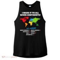 I Have Made It To All Seven Continents Ladies PosiCharge Tri-Blend Wicking Tank thumb 0