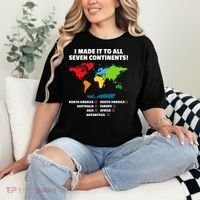 I Have Made It To All Seven Continents Comfort Colors T-Shirt thumb 2