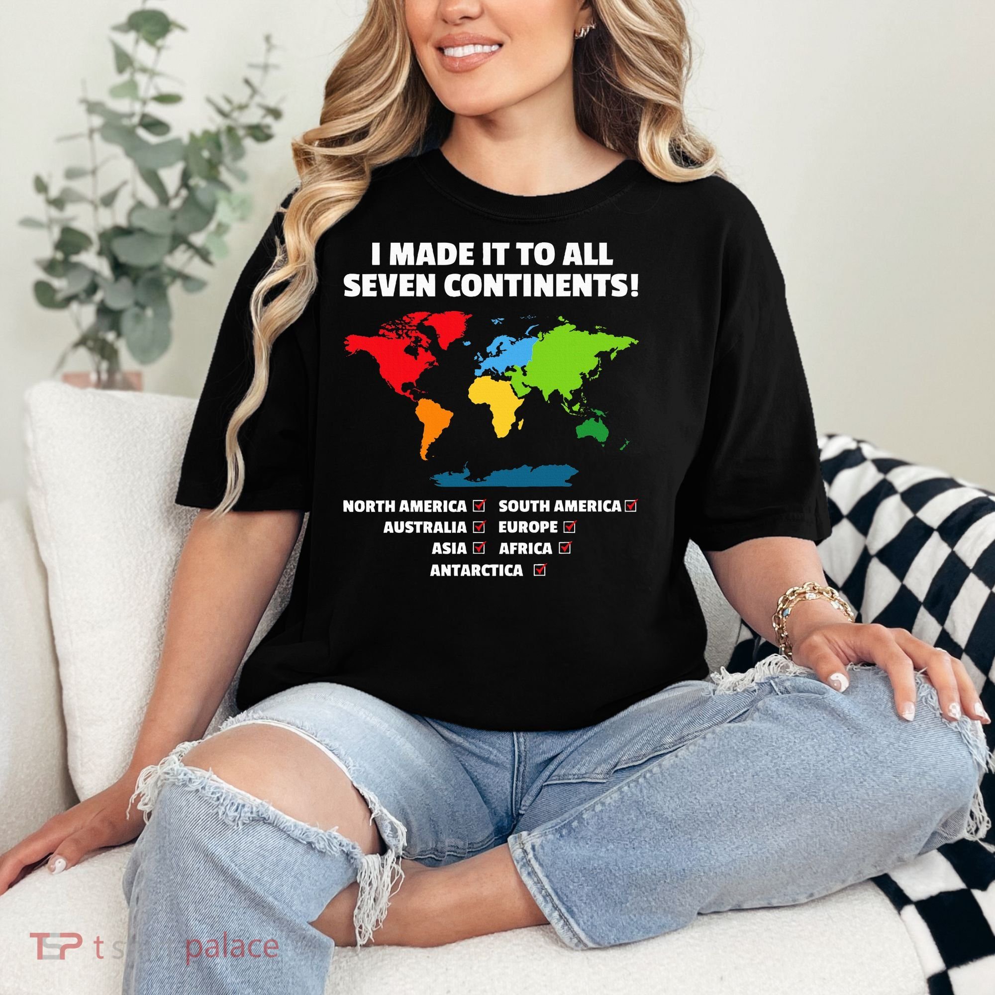 I Have Made It To All Seven Continents Comfort Colors T-Shirt