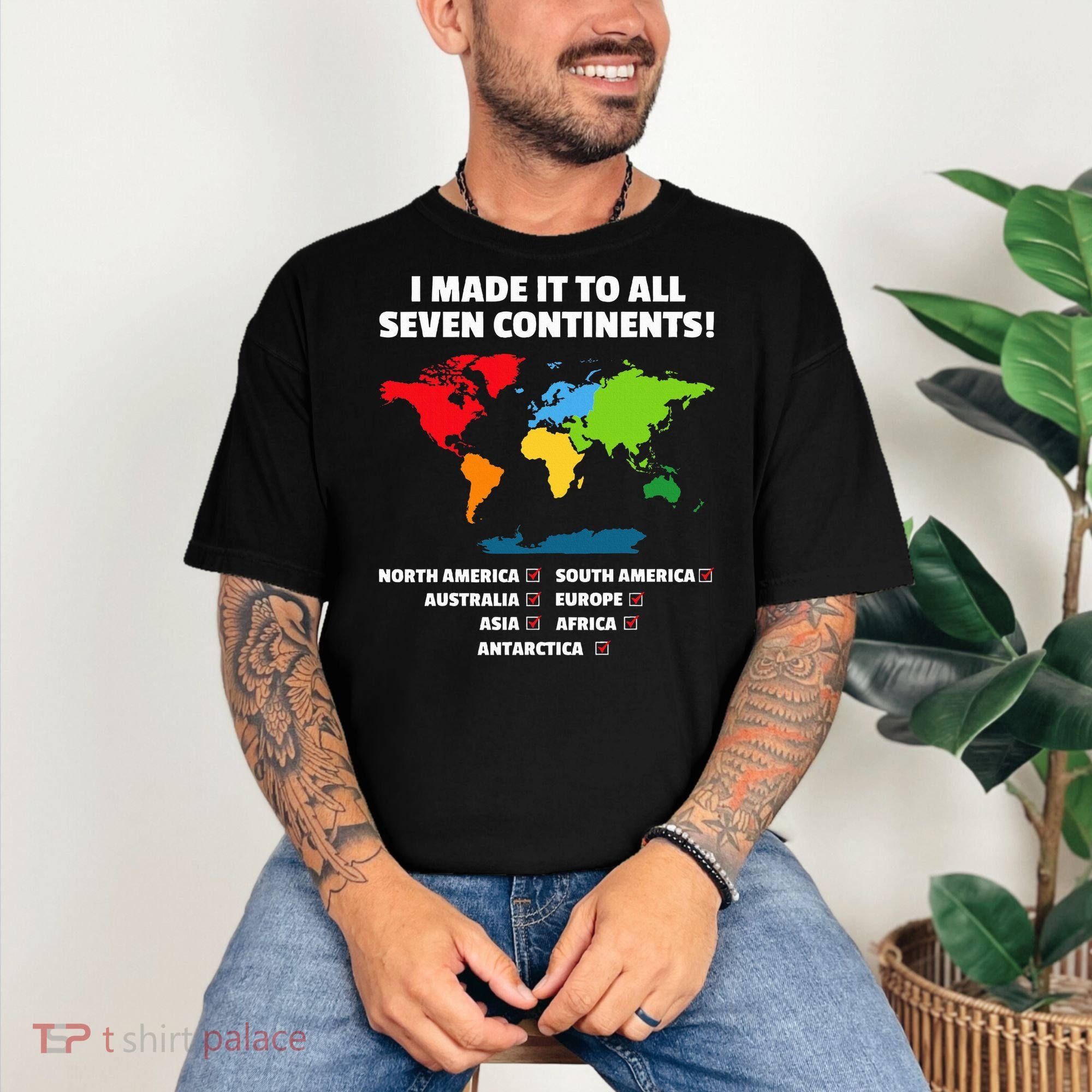 I Have Made It To All Seven Continents Comfort Colors T-Shirt