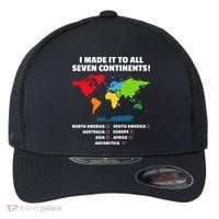 I Have Made It To All Seven Continents Flexfit Unipanel Trucker Cap thumb 0