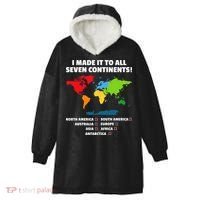 I Have Made It To All Seven Continents Hooded Wearable Blanket thumb 0