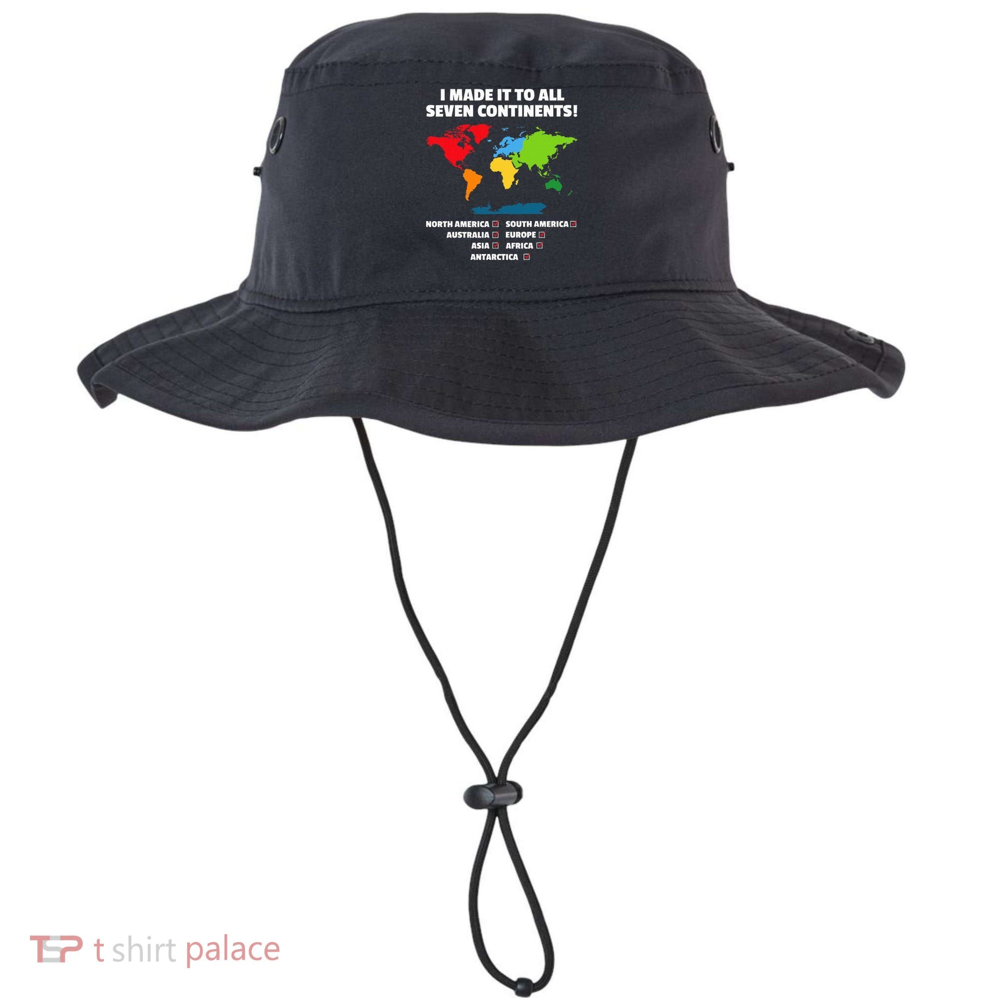 I Have Made It To All Seven Continents Bucket Hat
