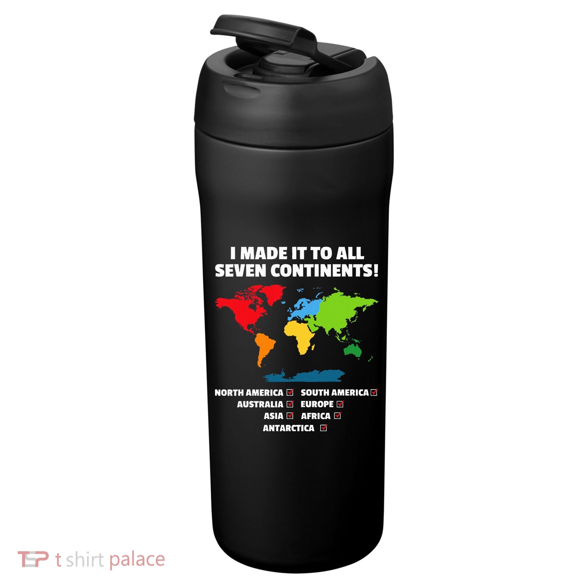I Have Made It To All Seven Continents 24oz Duet Stainless Steel Tumbler
