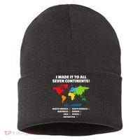 I Have Made It To All Seven Continents Sustainable Knit Beanie thumb 0