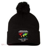 I Have Made It To All Seven Continents Pom Pom 12in Knit Beanie thumb 0