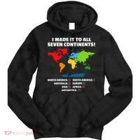 I Have Made It To All Seven Continents Tie Dye Hoodie thumb 0