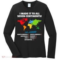 I Have Made It To All Seven Continents Women's Long Sleeve Shirt thumb 0