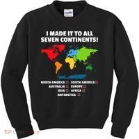 I Have Made It To All Seven Continents Kids Sweatshirt thumb 0