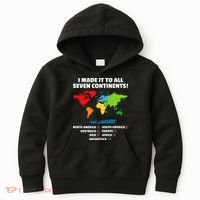 I Have Made It To All Seven Continents Kids Hoodie thumb 0