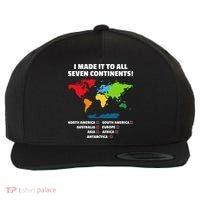 I Have Made It To All Seven Continents Wool Snapback Cap thumb 0