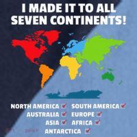 I Have Made It To All Seven Continents Raglan Baseball Sleeve Shirt thumb 2