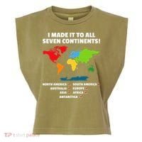 I Have Made It To All Seven Continents Garment-Dyed Women's Muscle Tee thumb 0