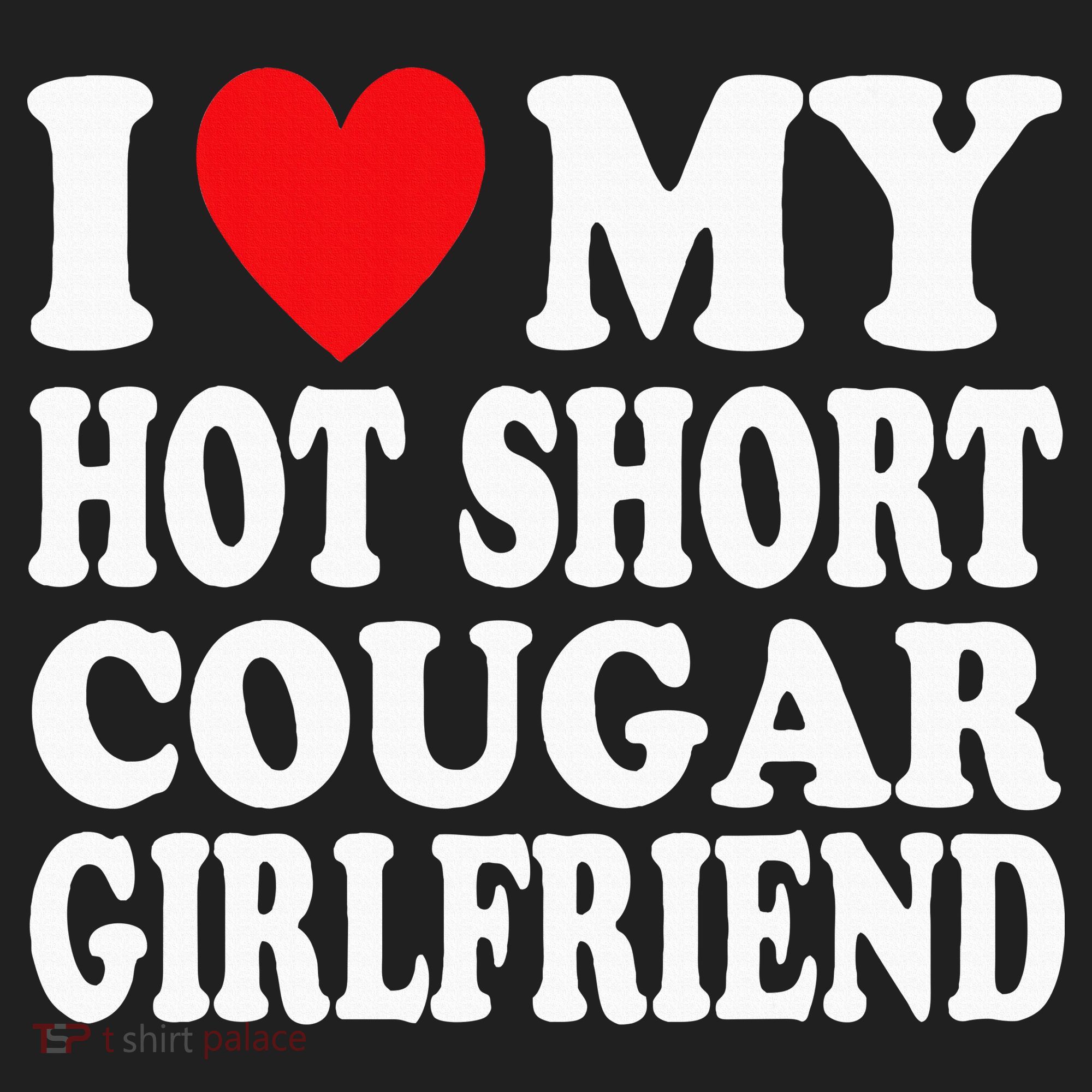 I Heart My Hot Short Cougar Girlfriend I Love My Short Gf Golf Towel