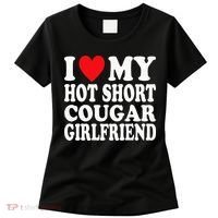 I Heart My Hot Short Cougar Girlfriend I Love My Short Gf Women's T-Shirt thumb 0