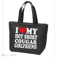 I Heart My Hot Short Cougar Girlfriend I Love My Short Gf Tote Bag thumb 3
