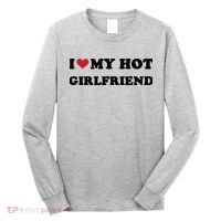 I Heart My Hot Girlfriend Long Sleeve Shirt thumb 0