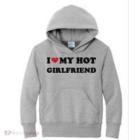 I Heart My Hot Girlfriend Kids Hoodie thumb 0