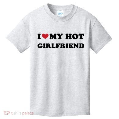 I Heart My Hot Girlfriend Kids T-Shirt