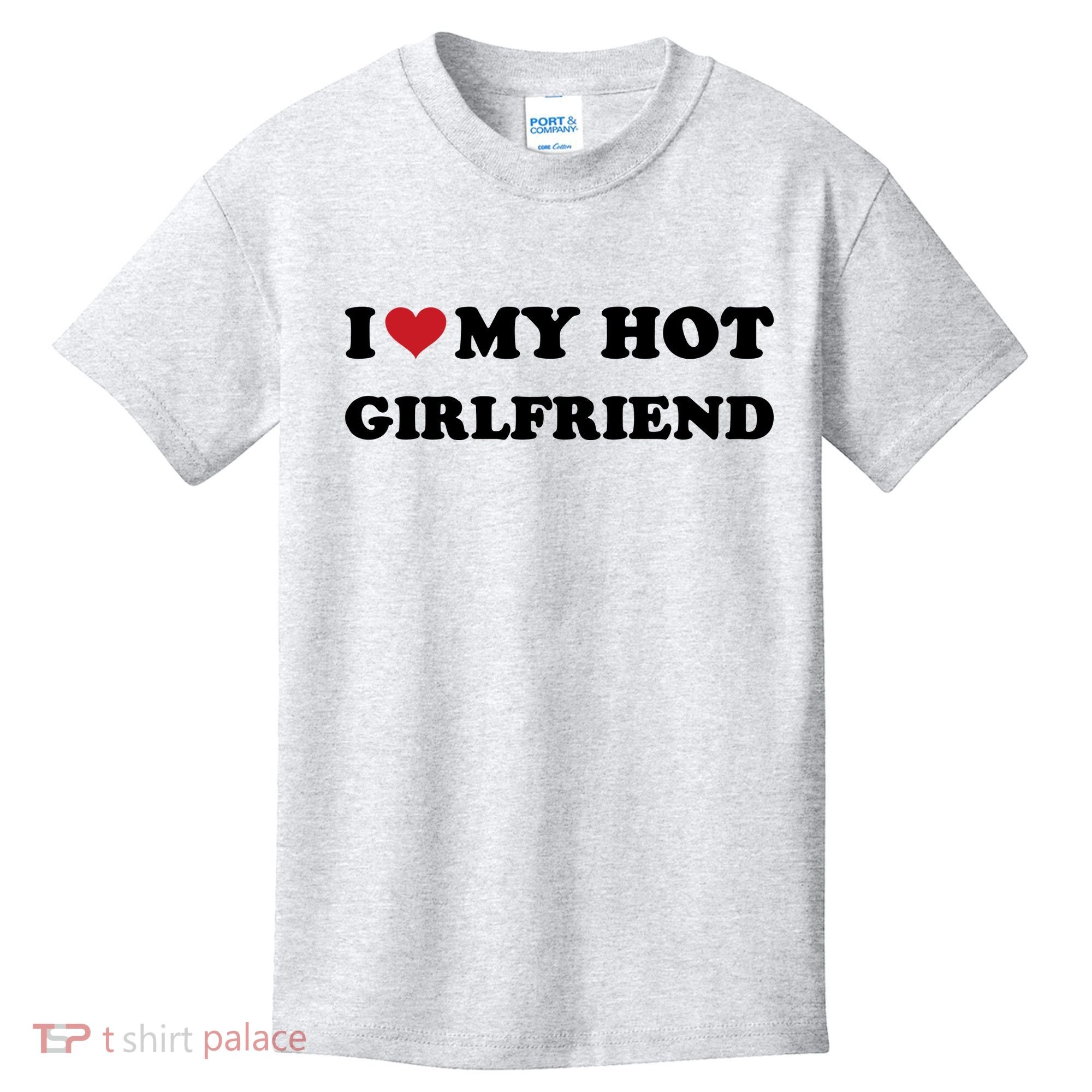 I Heart My Hot Girlfriend Kids T-Shirt