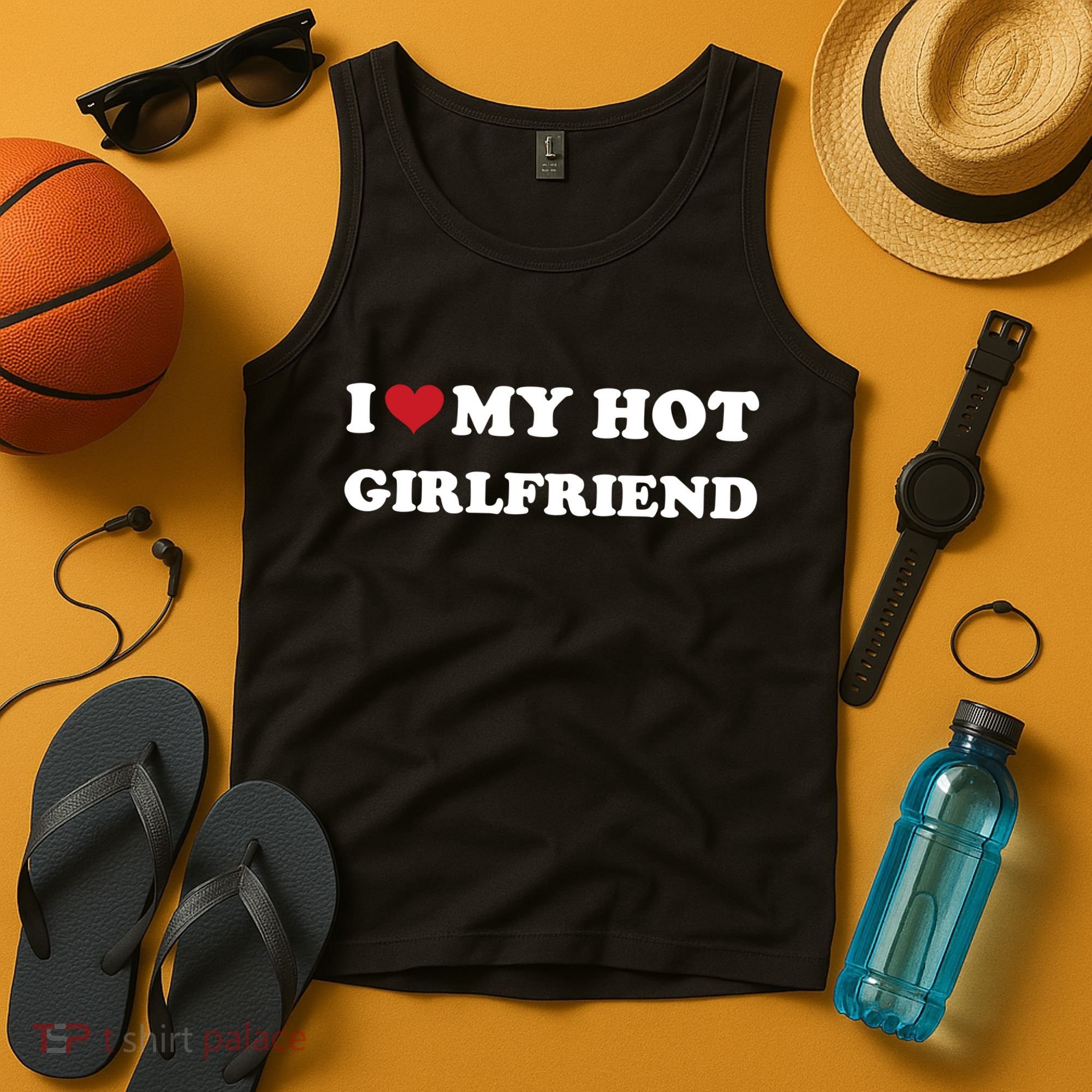I Heart My Hot Girlfriend Tank Top