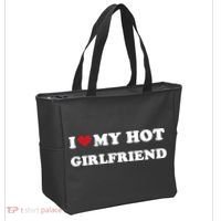 I Heart My Hot Girlfriend Tote Bag thumb 2