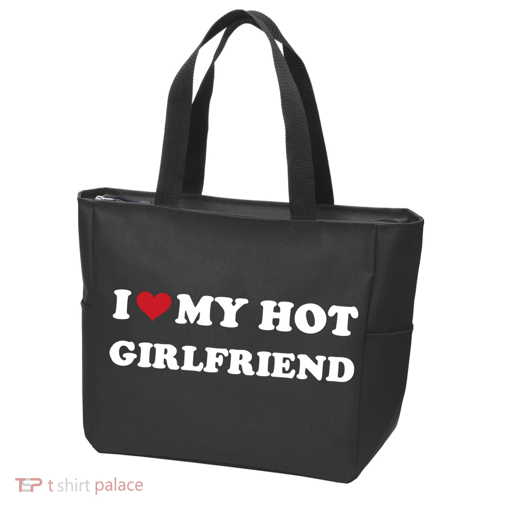I Heart My Hot Girlfriend Tote Bag
