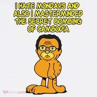 I Hate Mondays And Also I Masterminded The Secret Bombing Of Cambodia Funny Beanie thumb 2