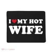 I Heart My Hot Wife Mousepad thumb 0