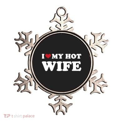 I Heart My Hot Wife Ornament