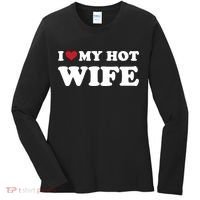 I Heart My Hot Wife Women's Long Sleeve Shirt thumb 0