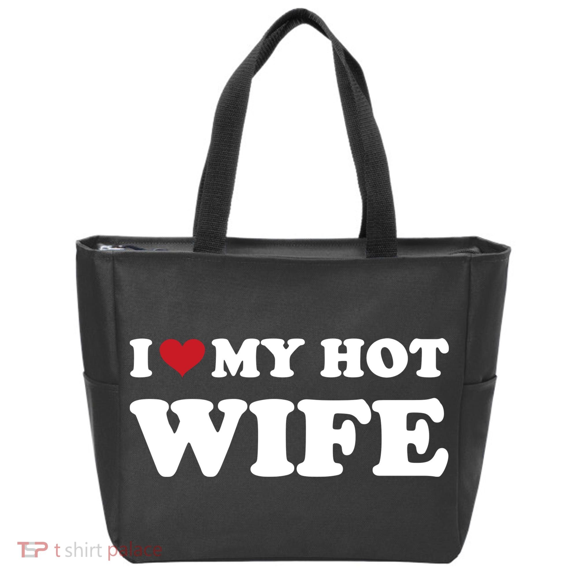 I Heart My Hot Wife Tote Bag