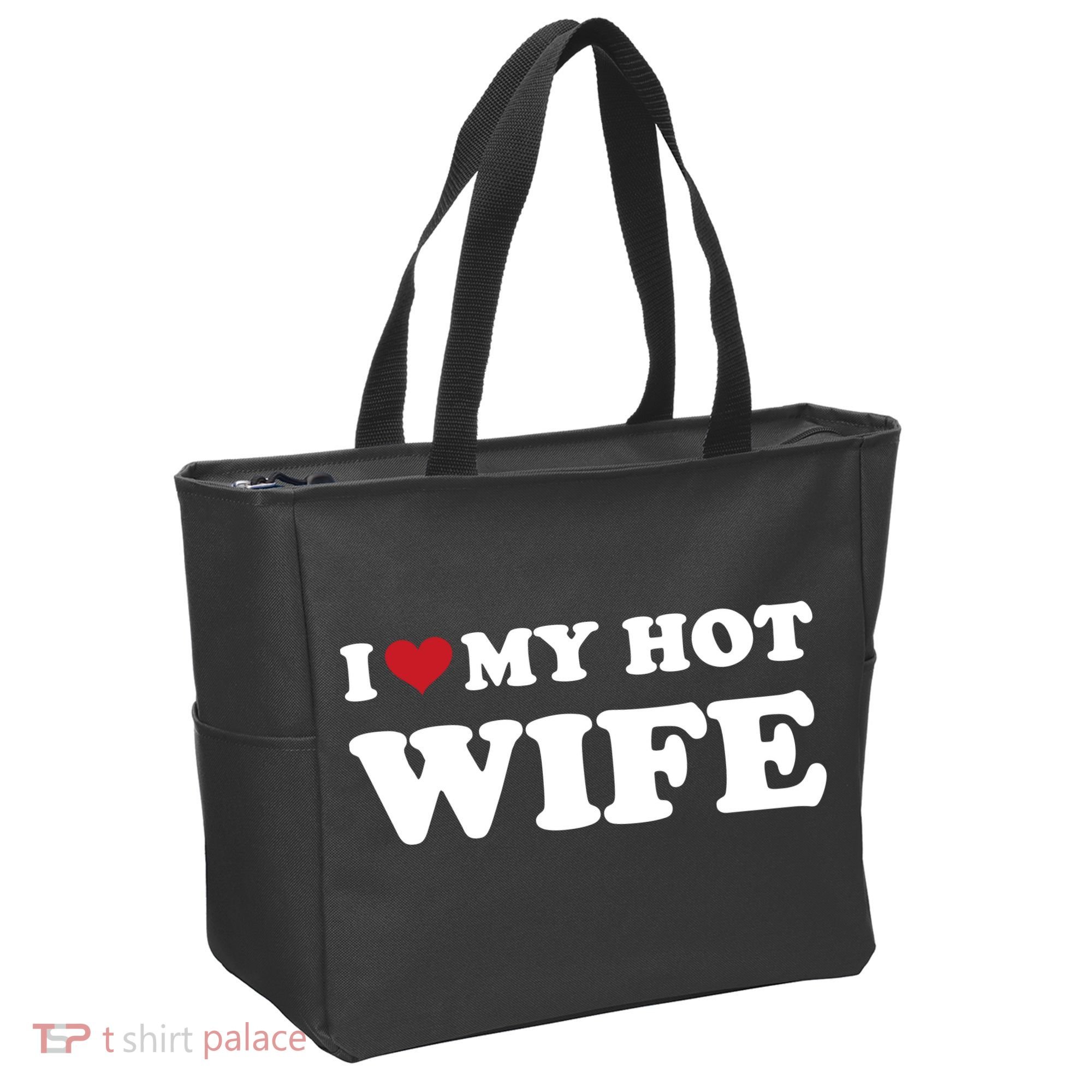 I Heart My Hot Wife Tote Bag