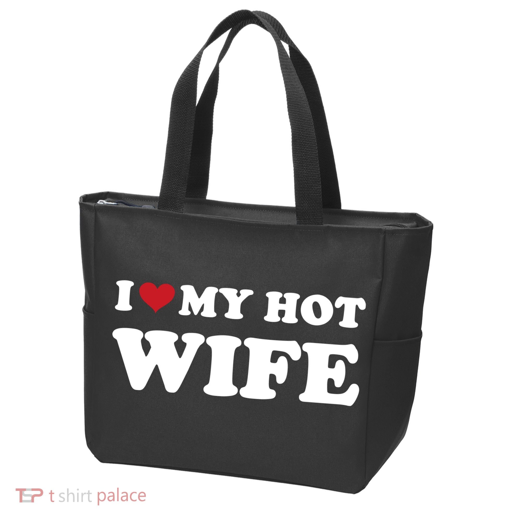 I Heart My Hot Wife Tote Bag