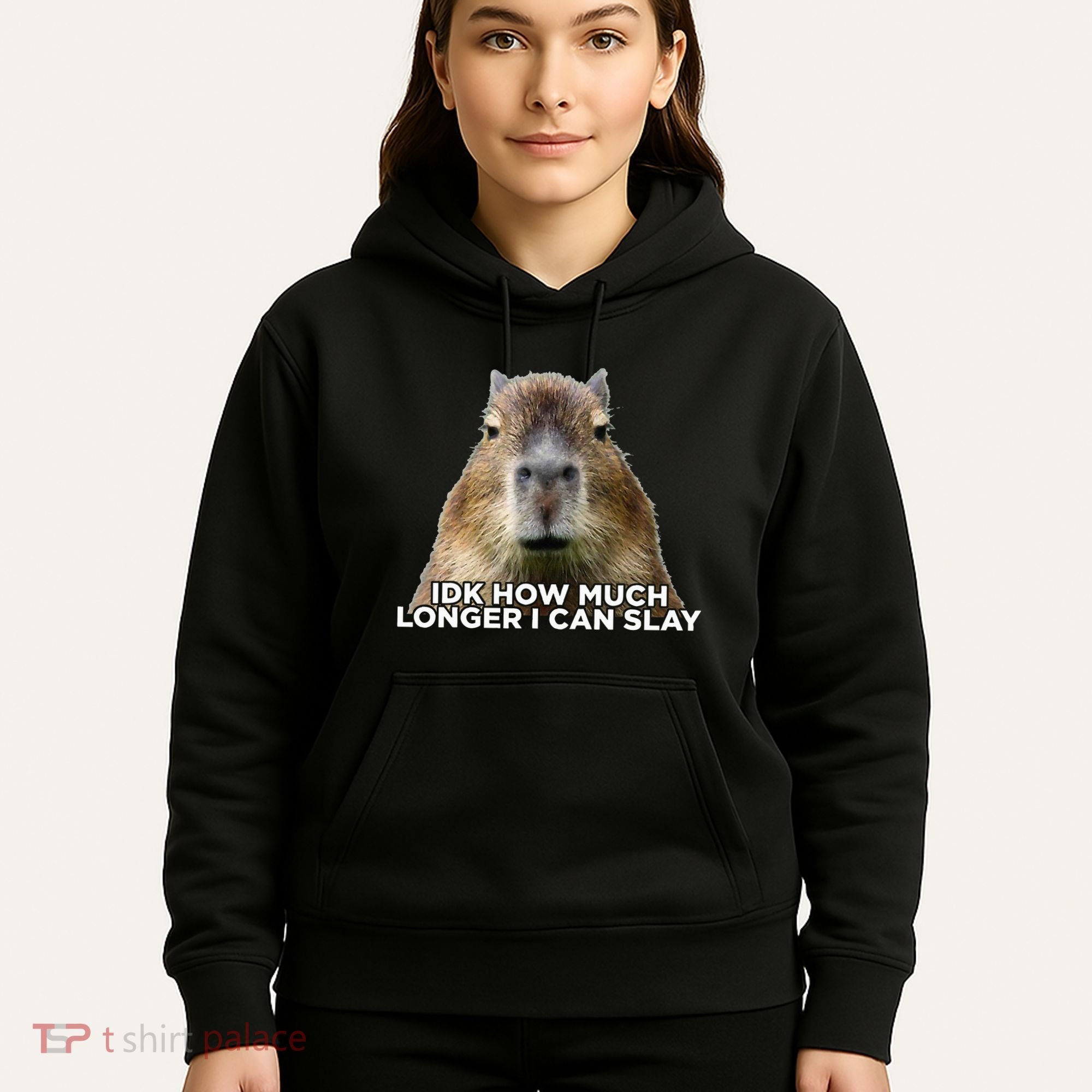 Idk How Much Longer I Can Slay Capybara Sarcastic Dank Meme Hoodie