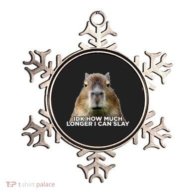 Idk How Much Longer I Can Slay Capybara Sarcastic Dank Meme Ornament